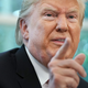White supremacist President of the United States Donald Trump in the Oval Office of the White House on September 4, 2019